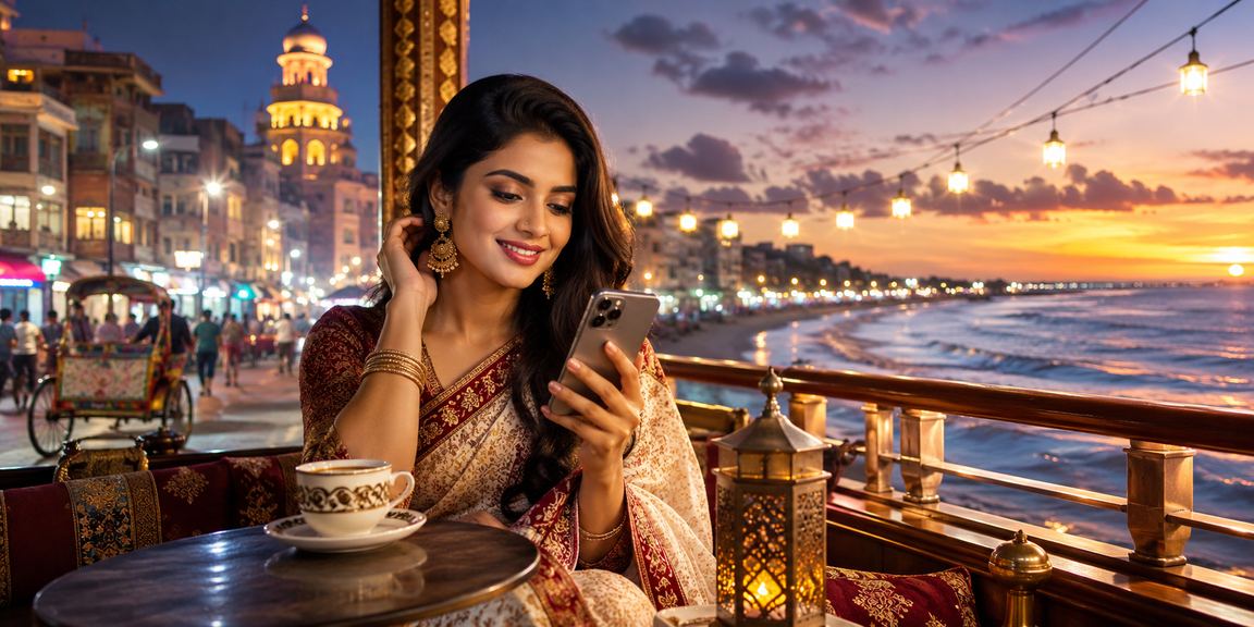 কক্সবাজার সমুদ্র সৈকতে মোবাইলে sportybet app ক্যাসিনো উপভোগ করছেন একজন ব্যবহারকারী